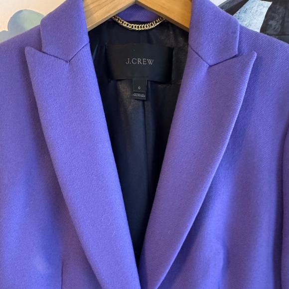 JCrew icy purple Parke Topcoat $350 worn one time - Picture 4 of 14